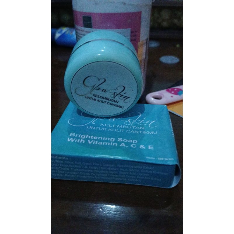 1PKET GLOWSKIN SABUN+CREAM