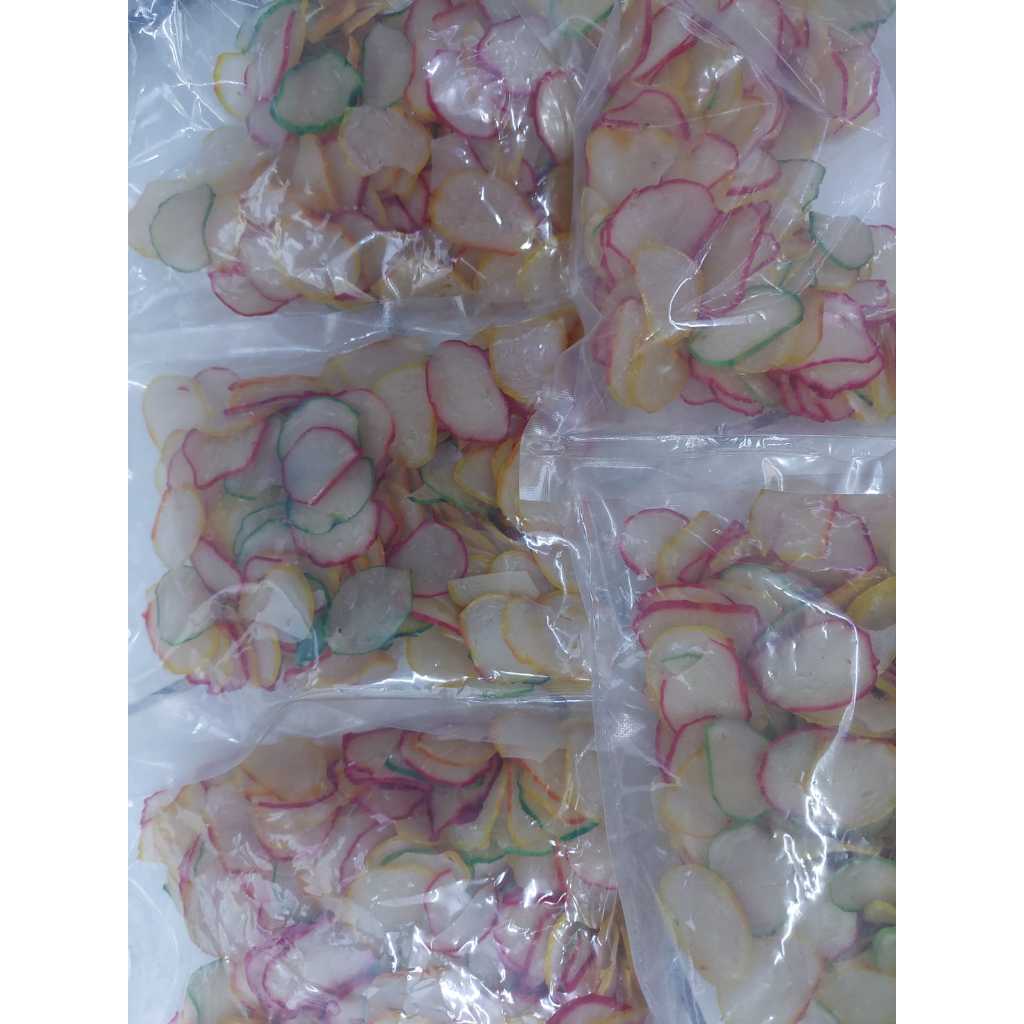 

KERUPUK MENTAH/Kerupuk Bawang Warna Warni/Kerupuk Mentah Krupuk Seblak mentah