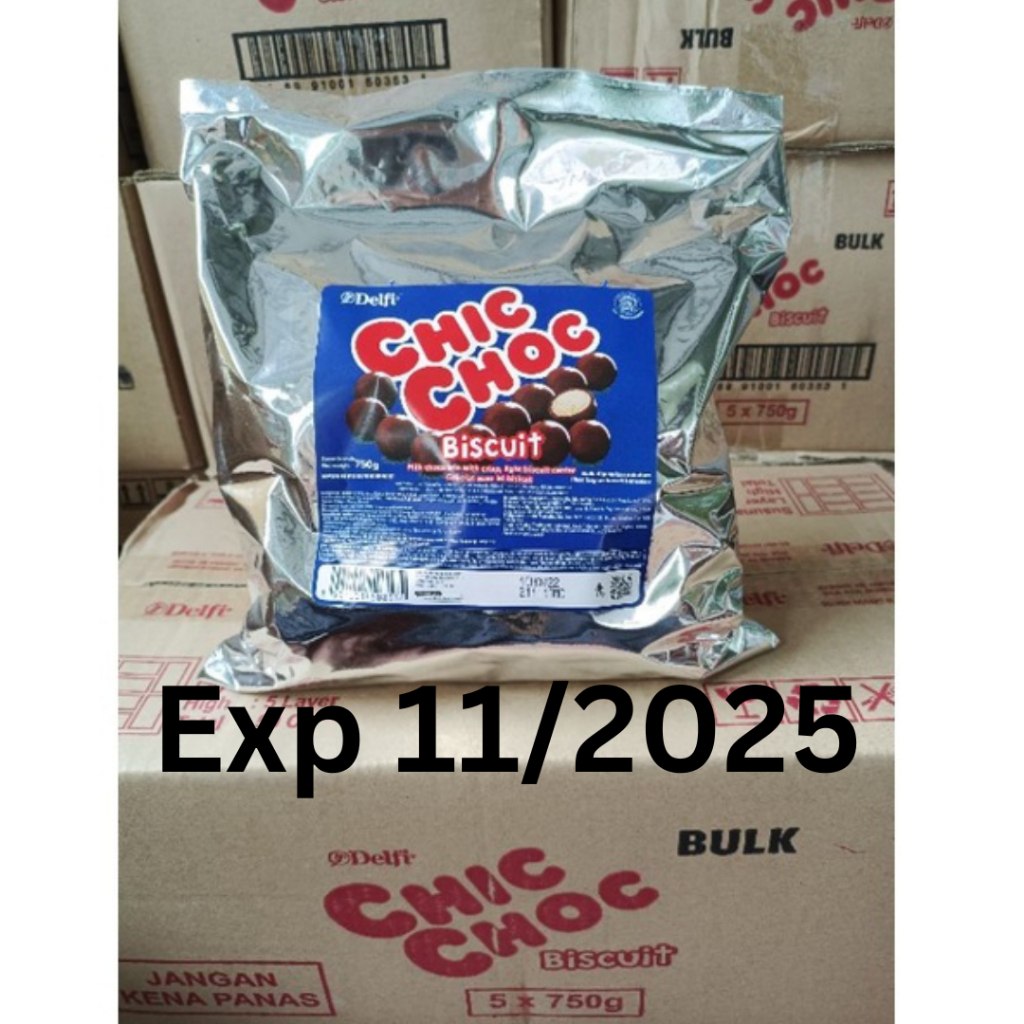 

[PRODUKSI 2025] Chic Choc 750 gr chichoc delfi coklat biskuit