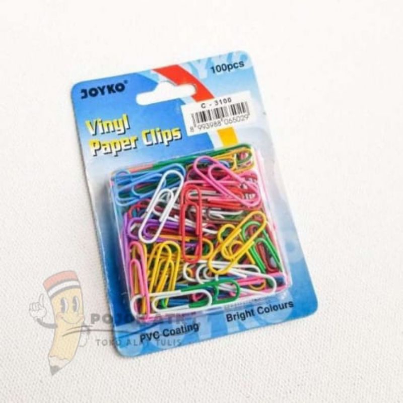 

Paper Clip Warna Warni Joyko C-3100 Isi 100pcs