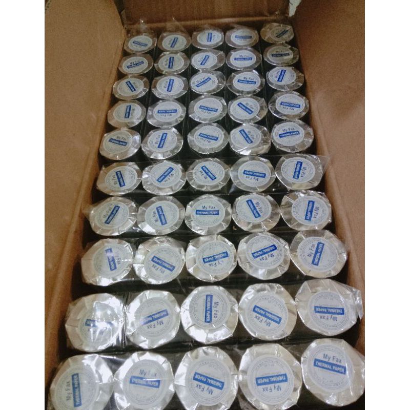 

Kertas kasir thermal struk edc ukuran 57x40mm paket 100 roll