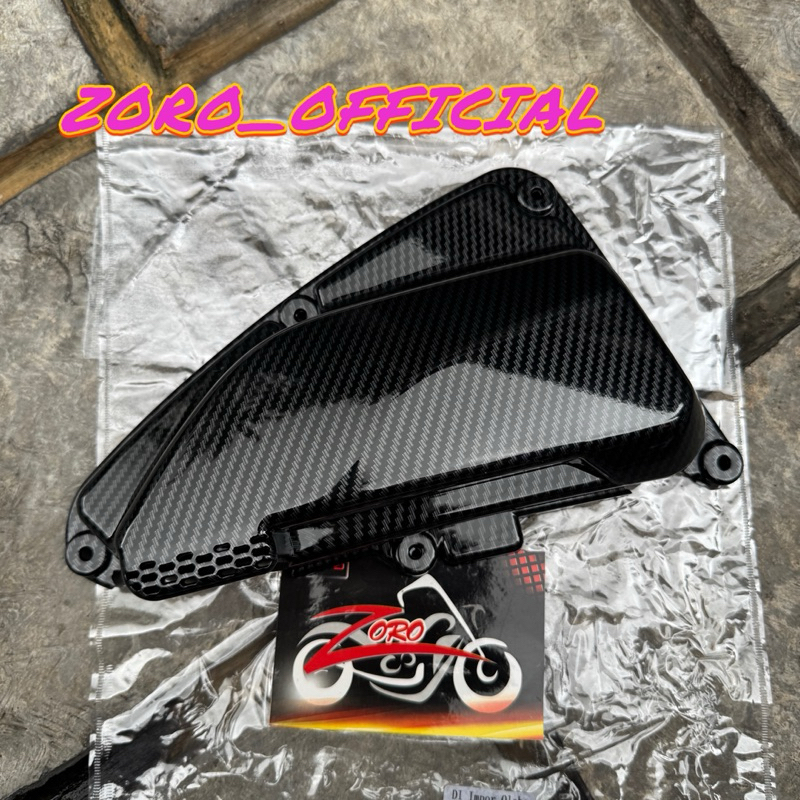 Cover Tutup Filter Carbon Beat Deluxe / Beat Street / Genio / Scoopy New 2020-2024 Carbon ZORO