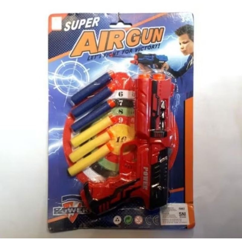 MAINAN ANAK PISTOL KOKANG PELURU NERF