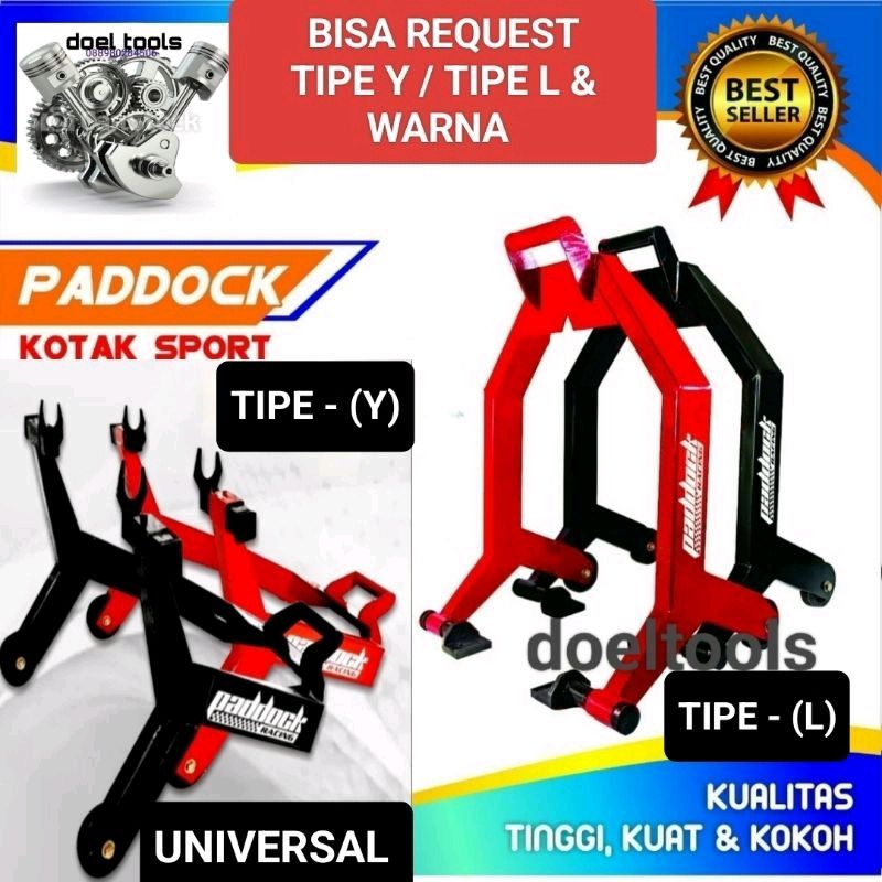 Pedrok Belakang Kotak Pedock Padok Paddock Motor Ninja 250 CBR 150 R 25 Moge Universal Motor