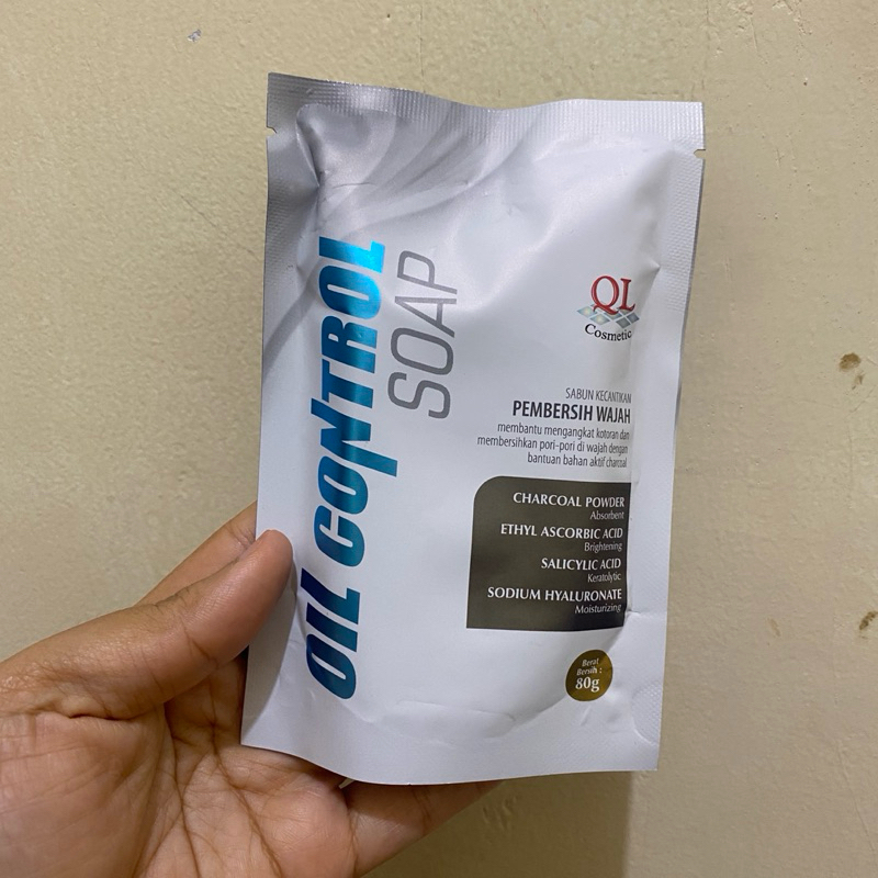 Oil Control Soap QL Cosmetic 80gr Sabun cuci muka untuk kulit berminyak