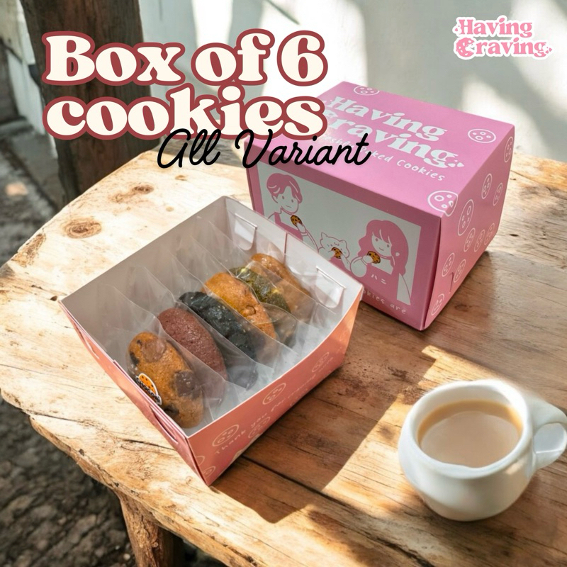 

Soft Cookies BOX OF 6 Having Craving