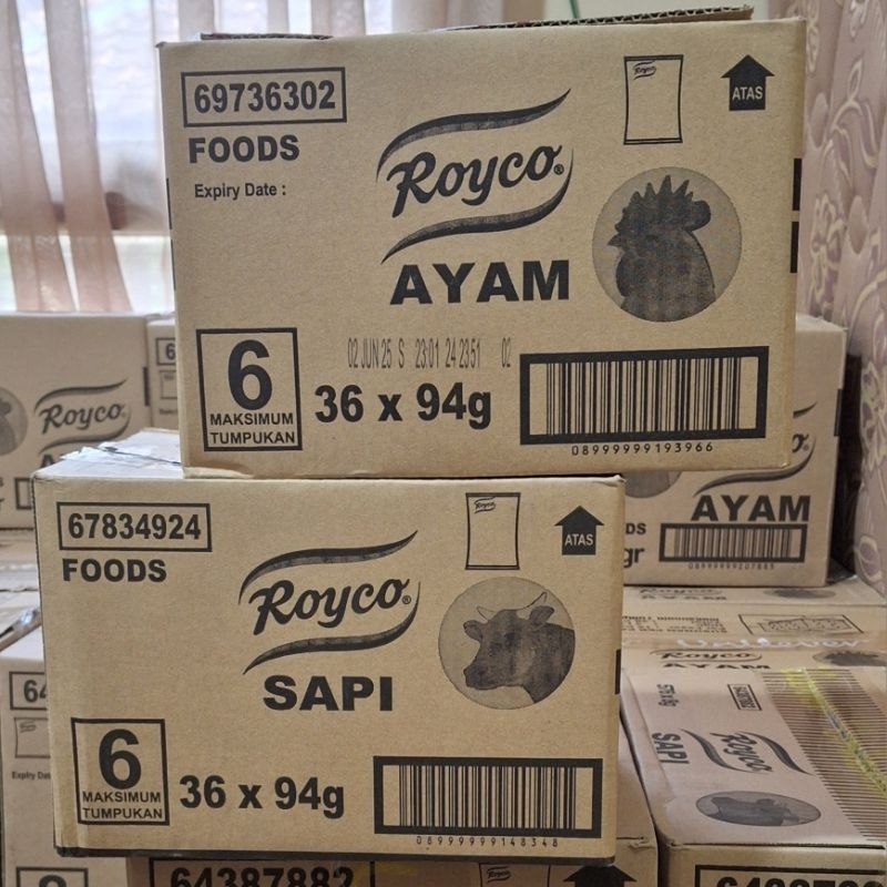 

1 Dus Royco 94gr (36pcs) (Ayam/Sapi)