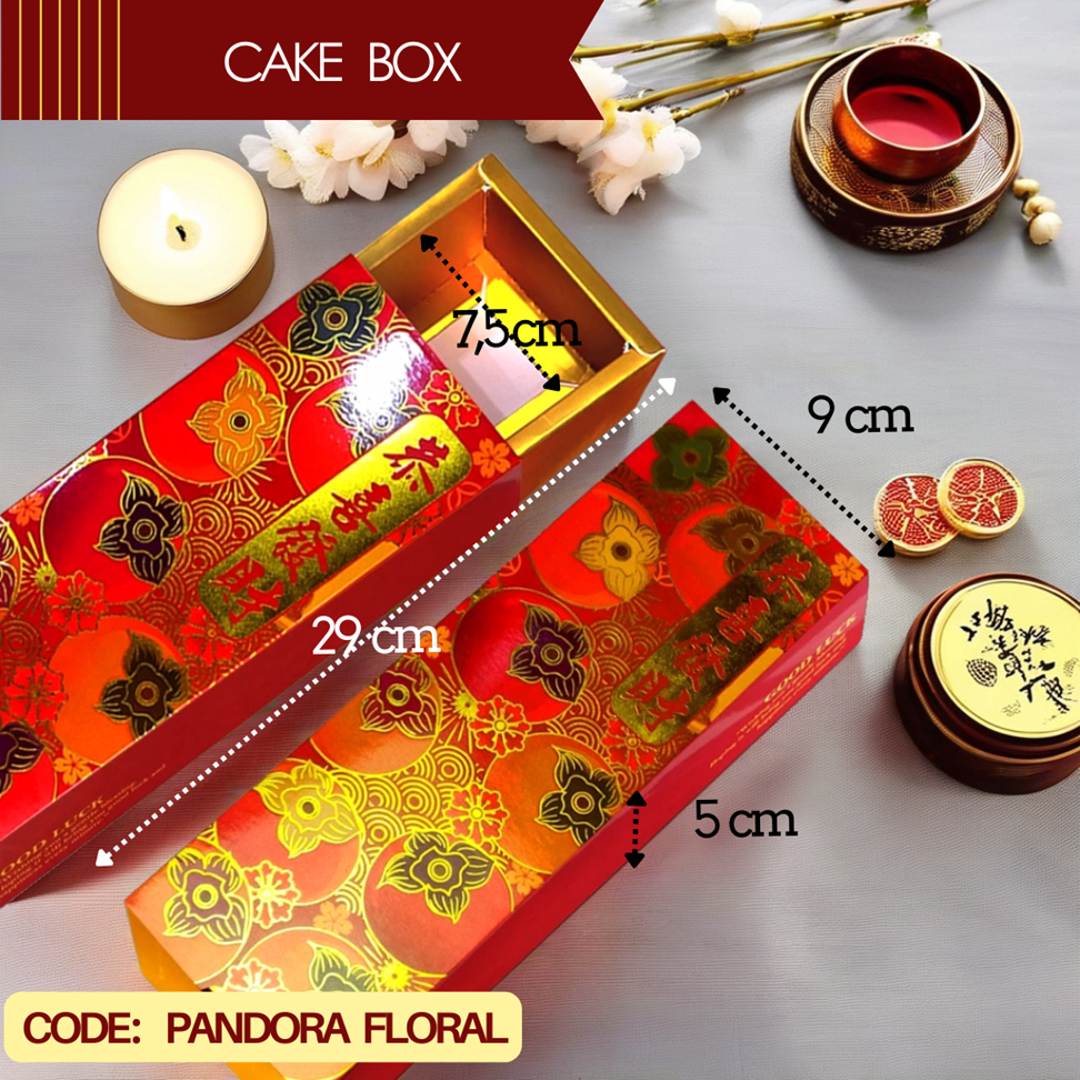 

Slide Box 9x29 Pandora Floral / Imlek Hampers Packaging / Box CNY