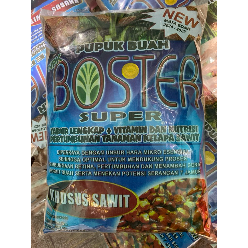 PUPUK NPK BOSTER KHUSUS SAWIT ORIGINAL 100% BERHOLOGRAM