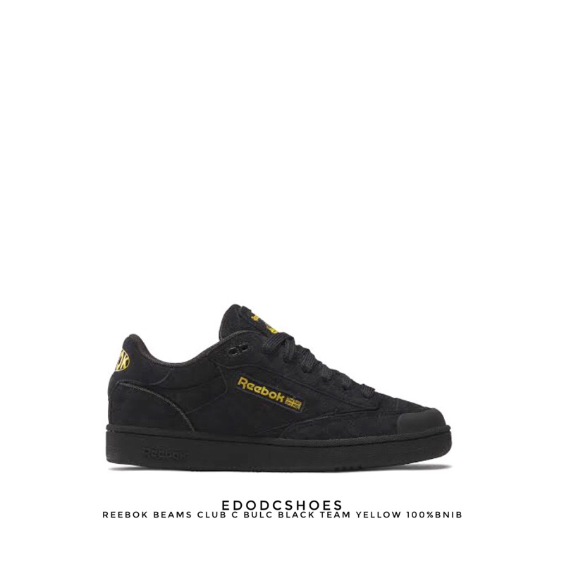 Sepatu Reebok Beams Club C Bulc Black Team Yellow 100%Bnib