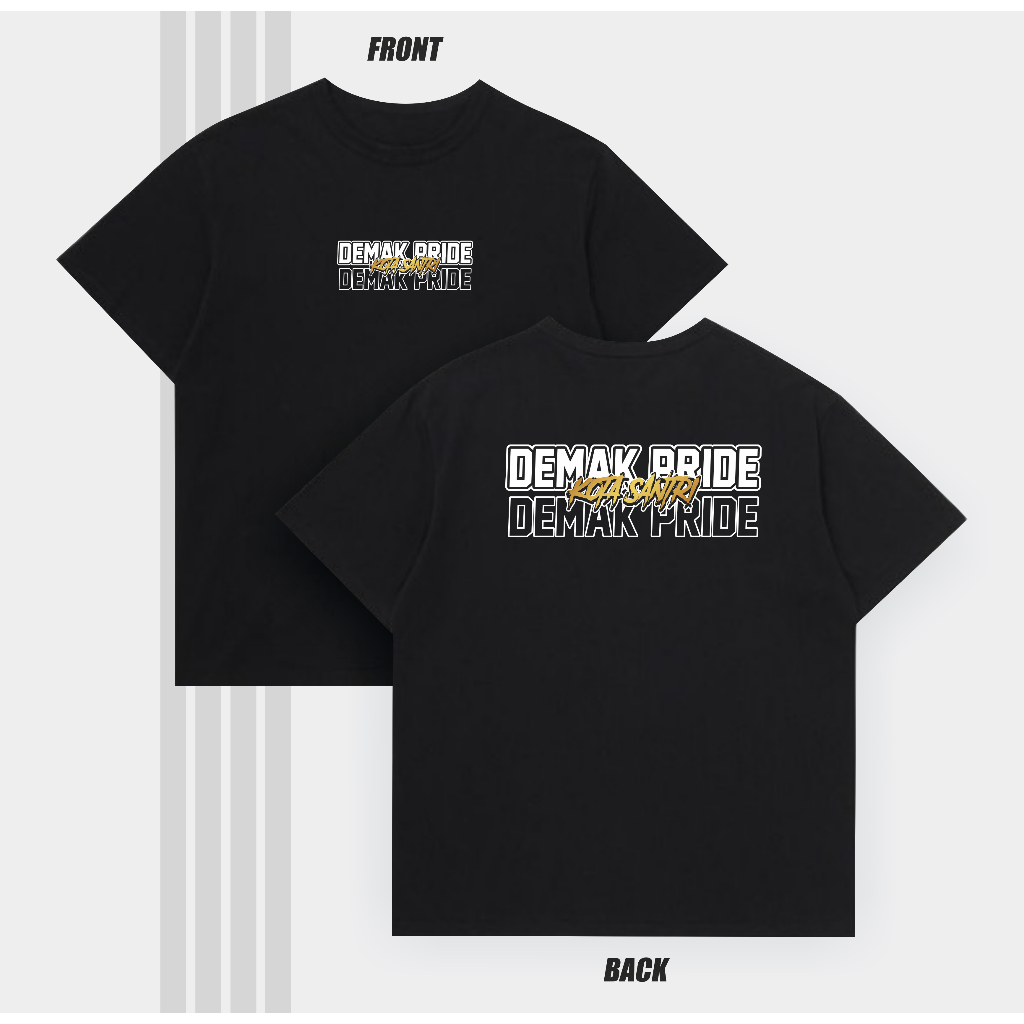 Kaos Demak Tshirt Demak Pride Gold Version