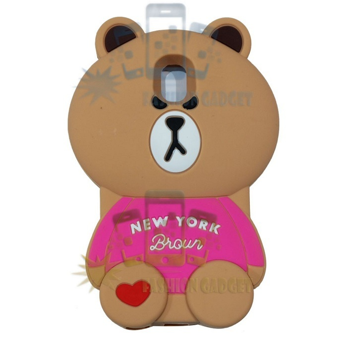 Case Silicone 3D Samsung Galaxy J5 Pro 2017 J530 Beruang New York Rubber 3D / Softcase / Karakter