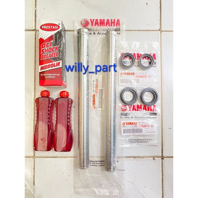 Paket As Shock Depan + Oli Shock + Seal Tutup Abu + Seal Shock Mio New Mio Smile Mio Sporty Mio J Mi