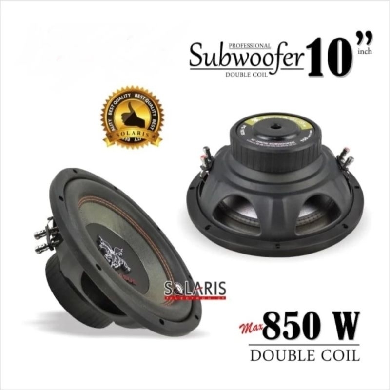 SUBWOOFER 10 Inch 850 Watt DOUBLE COIL Pegasus PG-1035 Model BARU