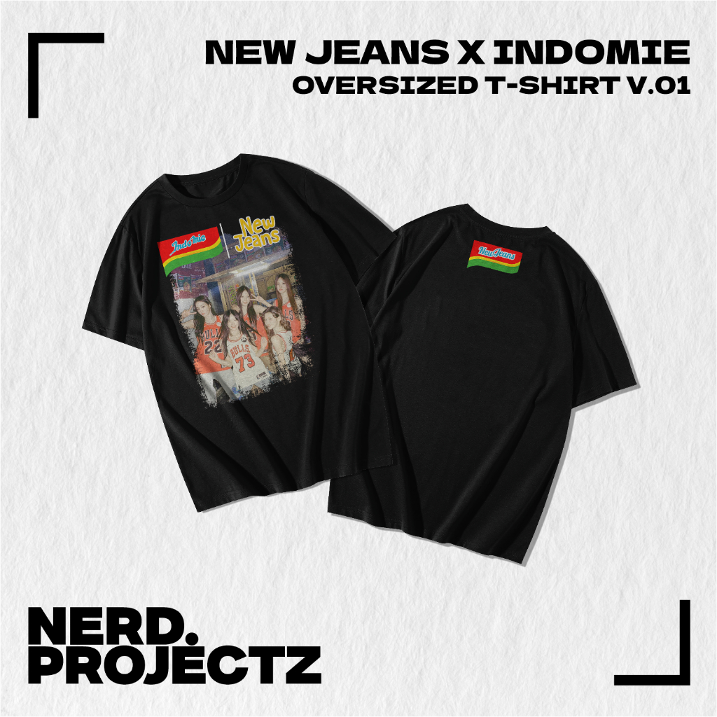 T-Shirt New Jeans × Indomie Oversized Boxy (Ver 01)