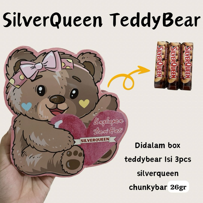 

SILVERQUEEN CHUNKYBAR SPECIAL VALENTINE // GIFTBOX TEDDYBEAR LOVE LETTERBOX DLL // SPECIAL ANNIVERSARY ULANGTAHUN HARI IBU
