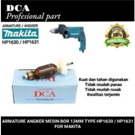 DCA armature angker mesin bor 13mm type HP1630 / HP1631 for makita ( original part dca )