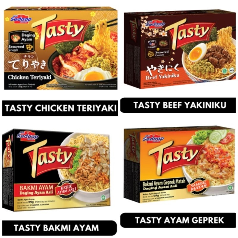 

Mie Sedaap Tasty | 4 varian rasa