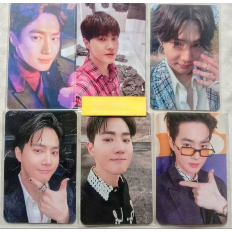 OFFICIAL PC EXO SUHO TAKE ALL MURAH photocard Kim Jun myeon 5th anniversary grey suit self portrait 