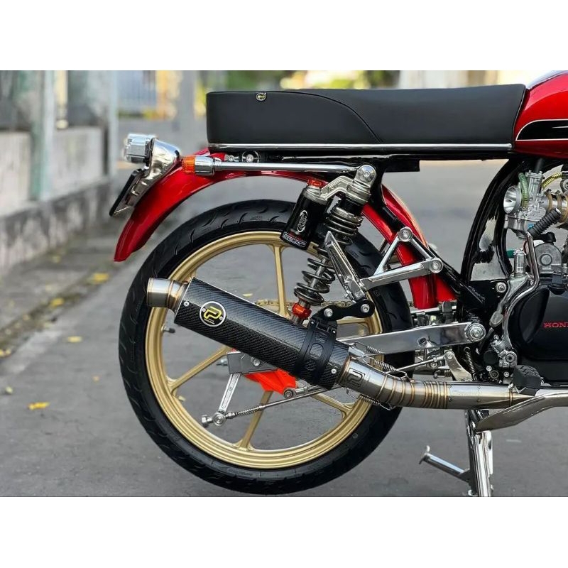 Knalpot CB GL MP TIGER Silincer Carbon Pekajaman Muffler