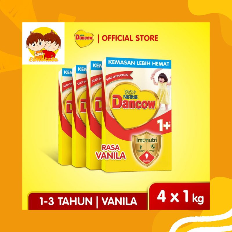 

(4PCS) DANCOW 1+ MADU VANILA 1KG