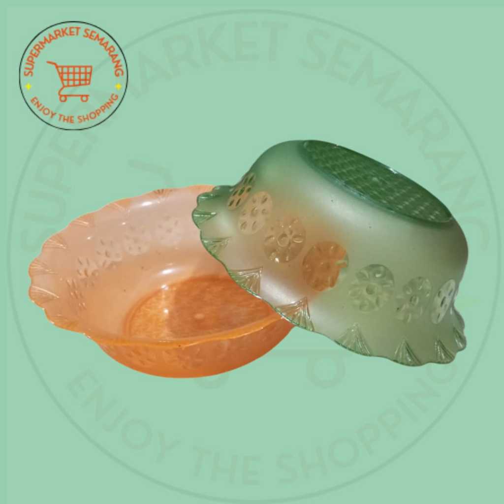 (07) Mangkok Plastik tanggung Cristal Warna Bening / Mangkuk Plastik