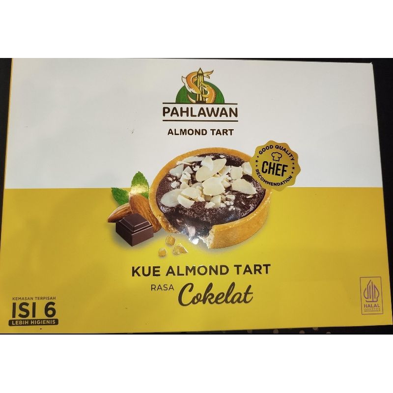 

KUE ALMOND TART RASA COKELAT