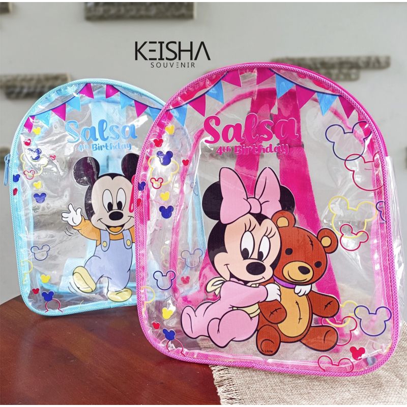 

tas ultah mika tas ransel tas souvenir tas resleting