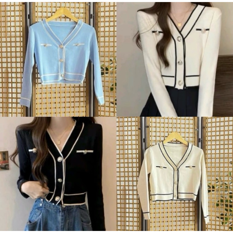 Celine korean knit crop