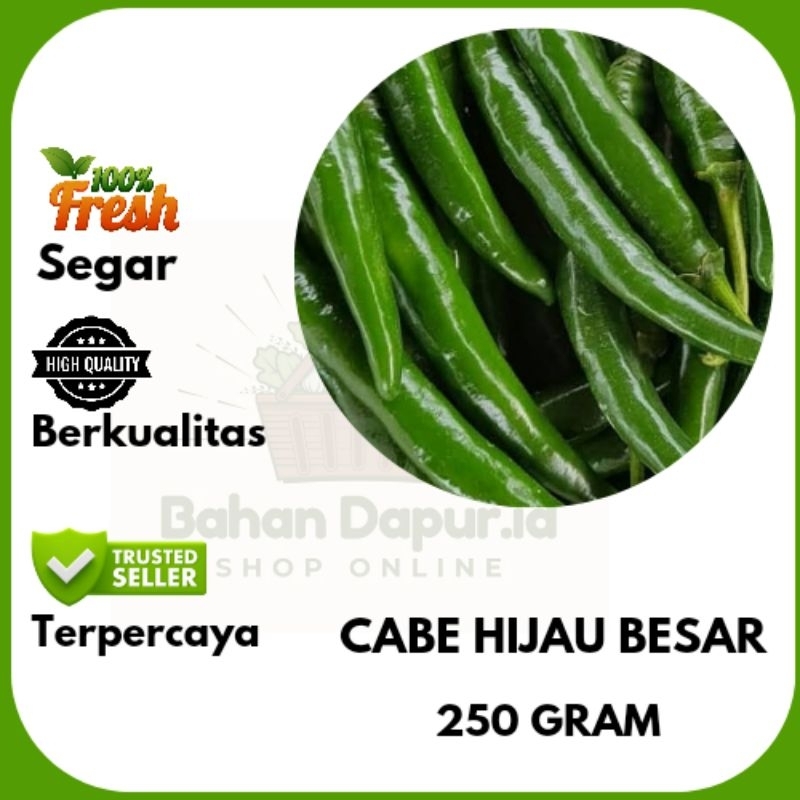 

CABE HIJAU BESAR | 250 GRAM | Bahan Dapur .id