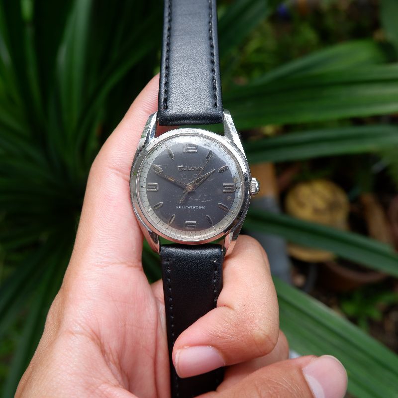 Bulova Grey Dial Hand Winding Watch