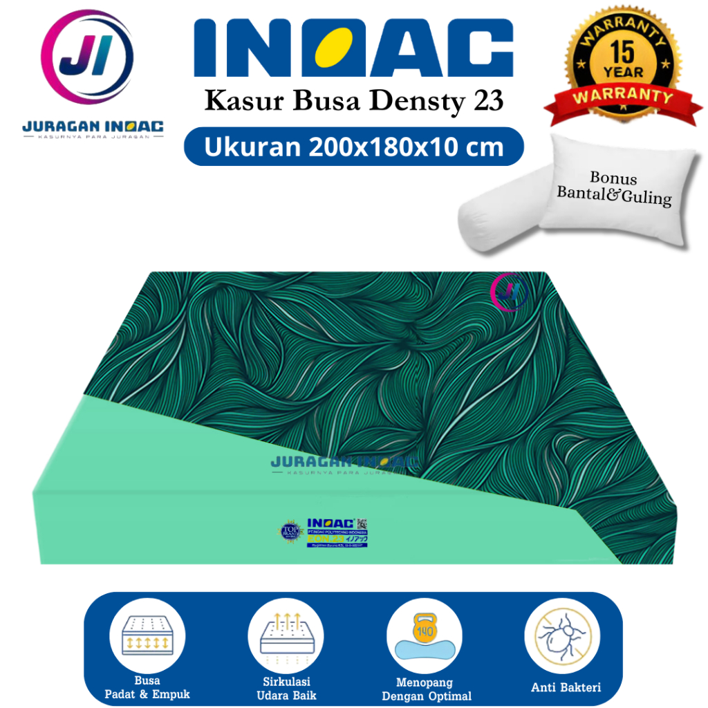 [200x180x10] Kasur Busa Inoac Original No 1 Tebal 10 cm Garansi 20 Tahun Asli Murah - Juragan Inoac