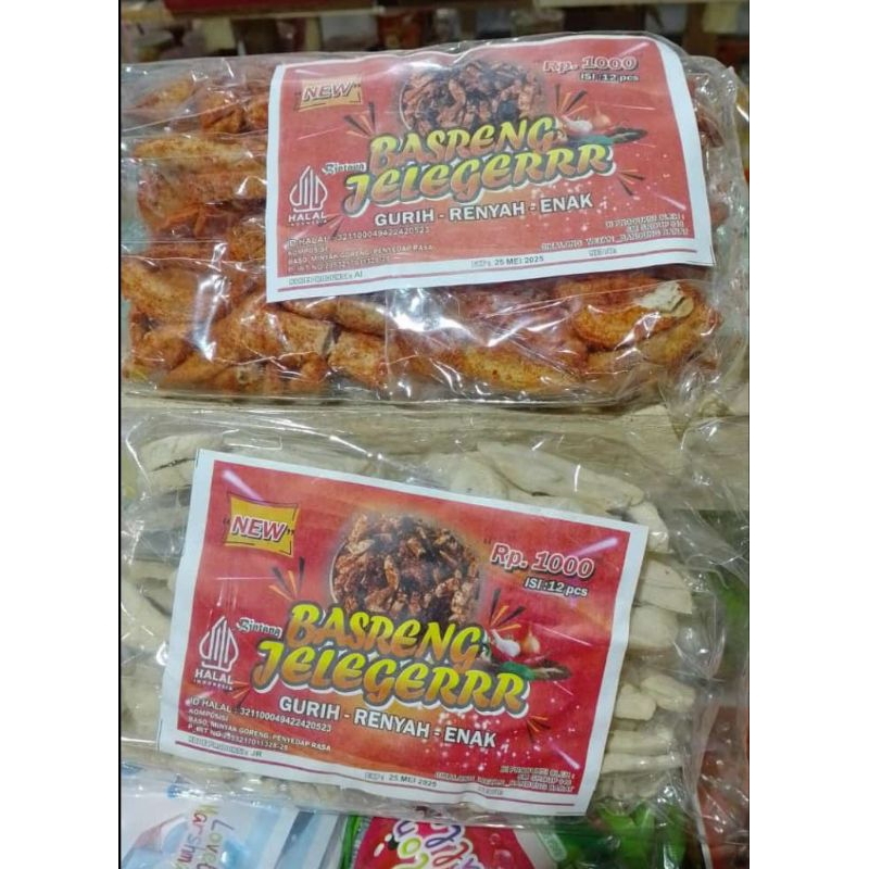 

Snack Basreng Jeleger isi 12pcs Original dan Pedas