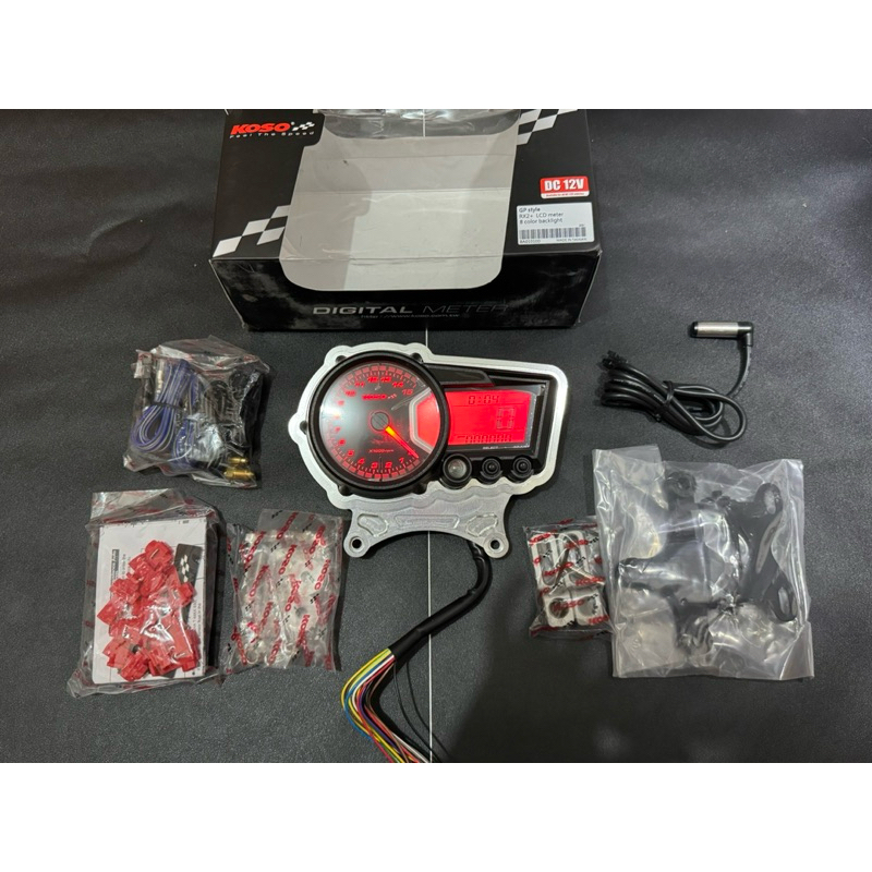 SPEEDOMETER SPEEDO KOSO ORIGINAL RX2+ BRACKET CNC PNP NINJA RR OLD NEW ZX