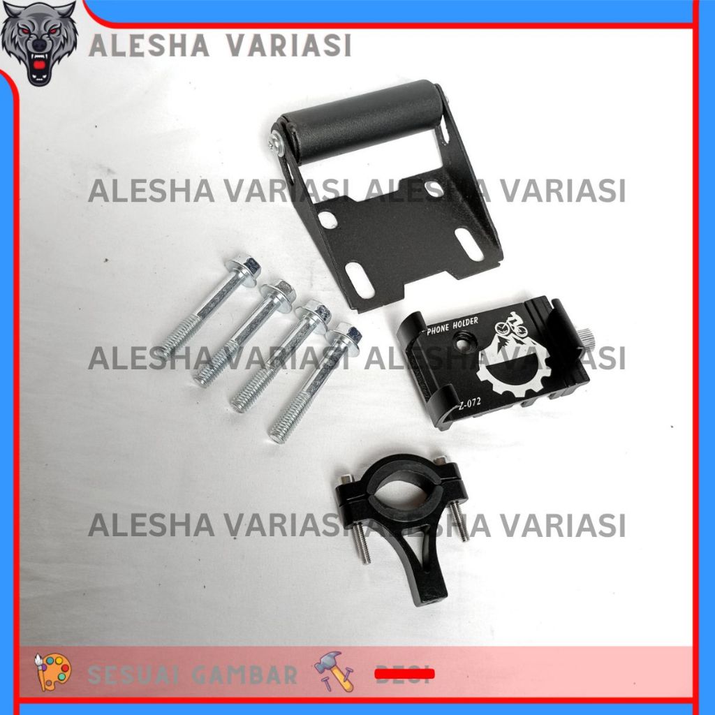PAKET HOLDER GPS HP PCX 150 160 PHONE HOLDER ALUMUNIUM STANG MOTOR BRAKET BRACKET BREKET HOLDER HAND