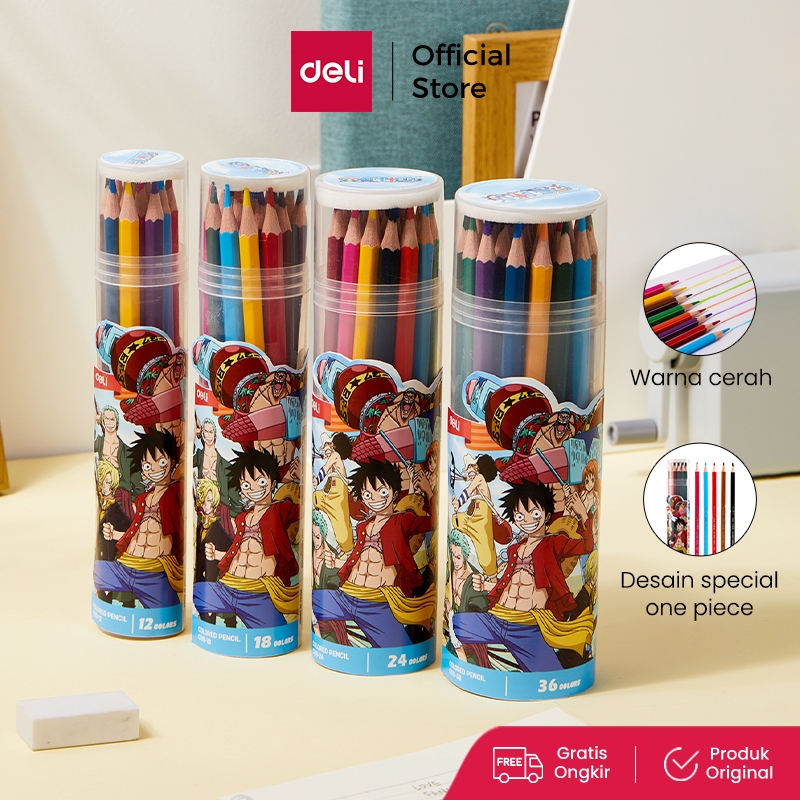 

Deli Pensil Warna / Colored Pencil One Piece Warna Cerah CC119