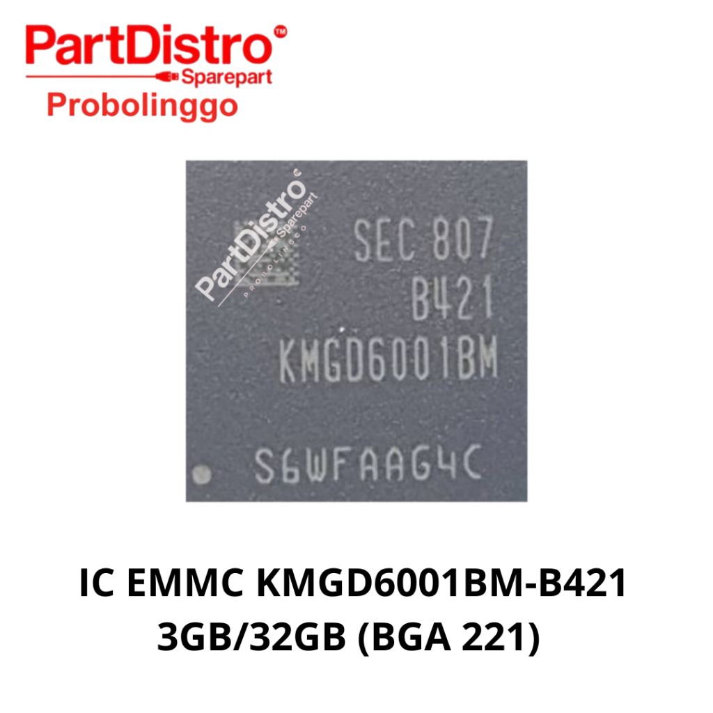 IC EMMC KMGD6001BM-B421 3GB/32GB (BGA 221) (tidak ada isi) OEM