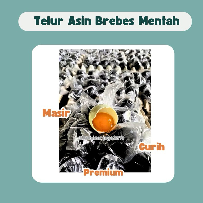 

TELUR ASIN ASLI BREBES MENTAH PREMIUM