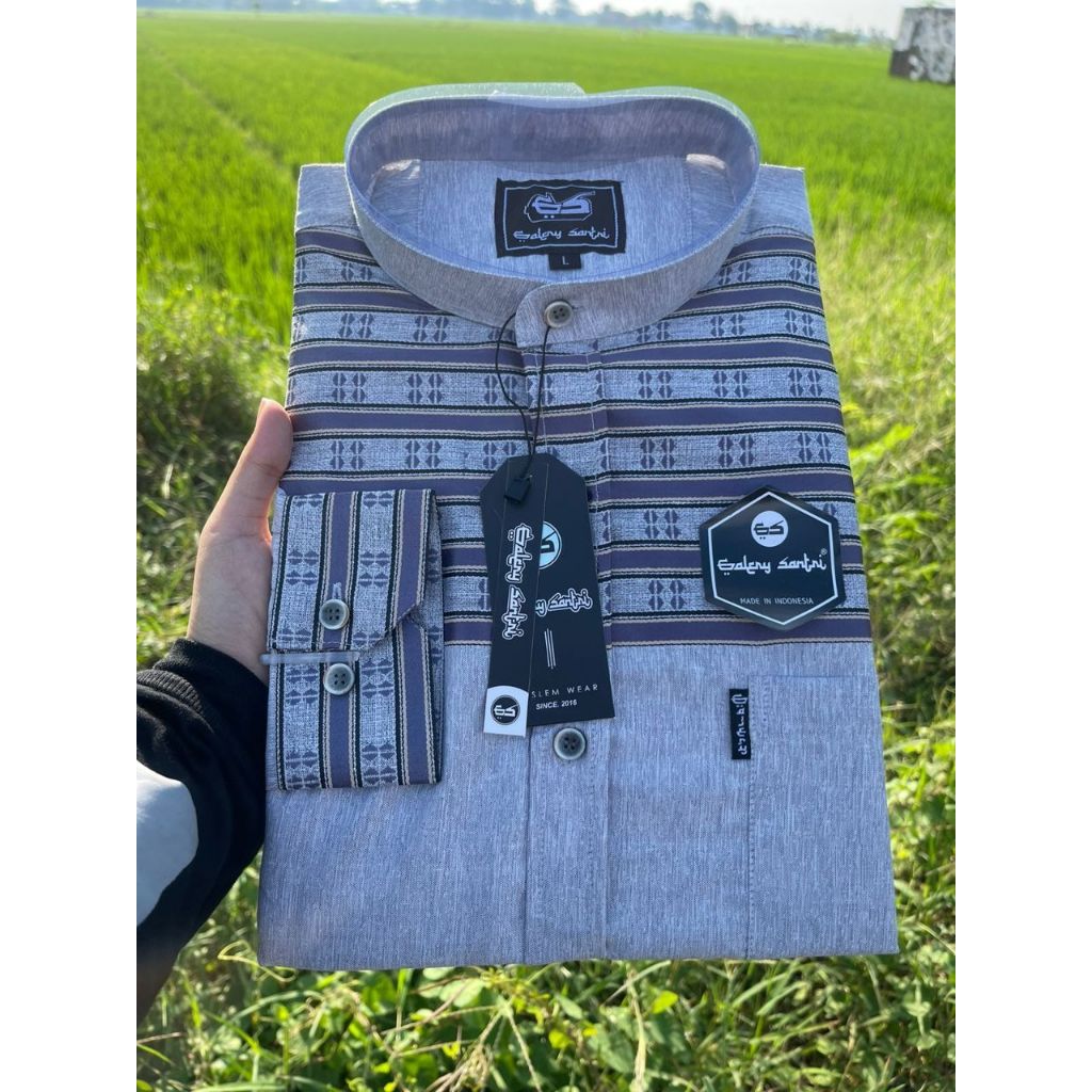 Kemeja koko Motif Salur