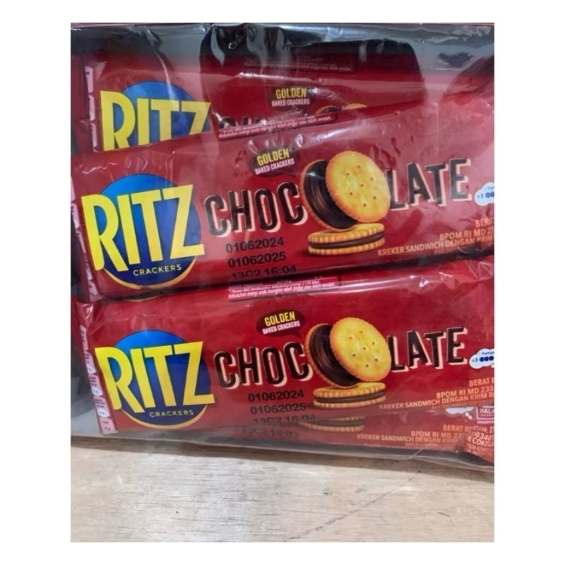 

Ritz Chocolate 1 Pak isi 12 Pcs