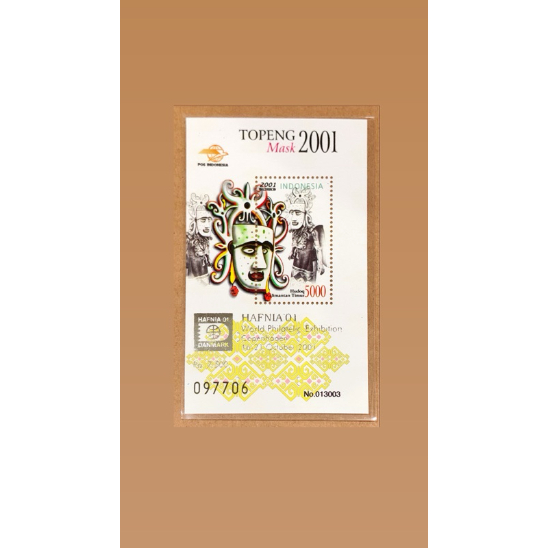 

PRANGKO INDONESIA 2001 SS HAFNIA WORLD PHILATELIC EXHIBITION . MNH.