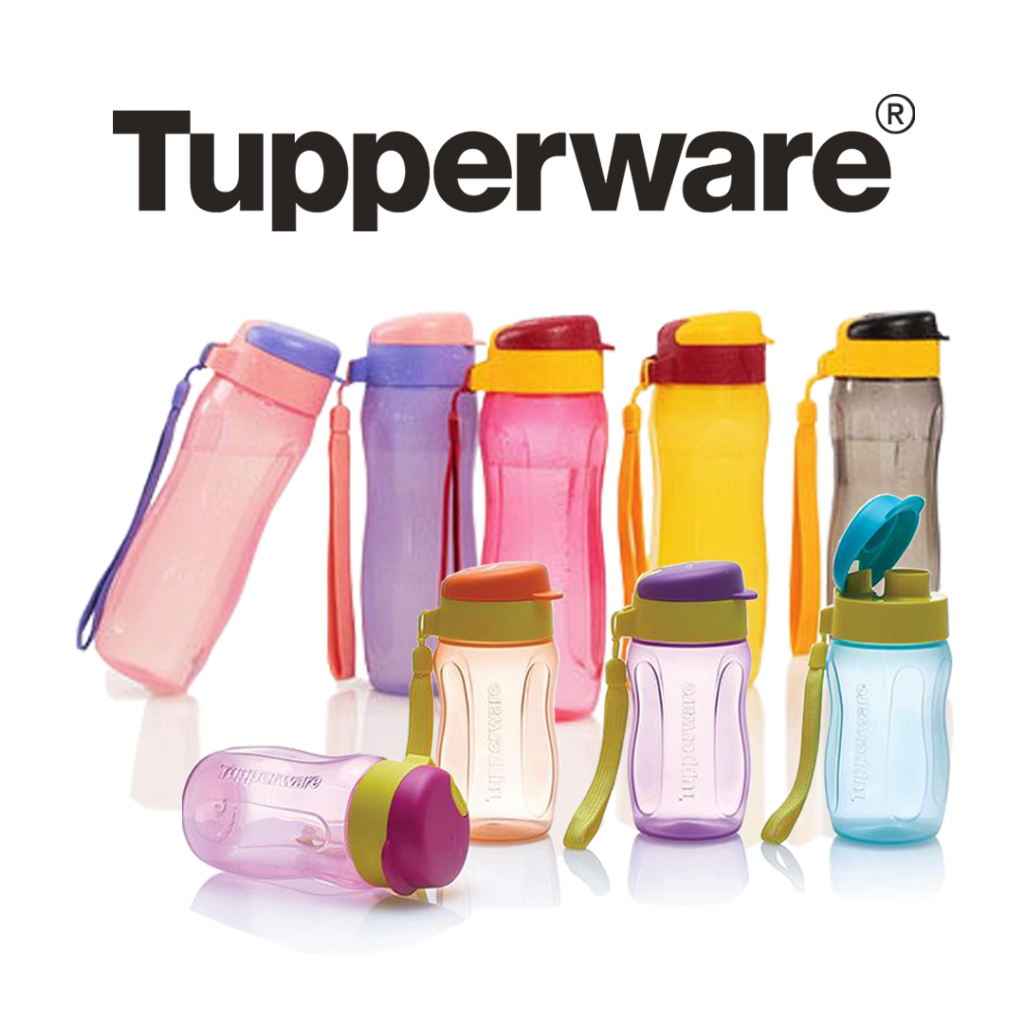 Botol Minum Tupperware - Eco Fashion 310-500ml | Stylish Water Bottle + Handy Strap/Tali Gantungan