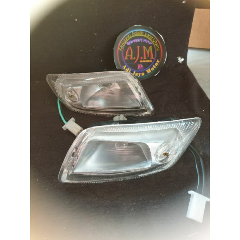 Lampu Sen Sein Depan Satria RU120 Lumba Putih Bening