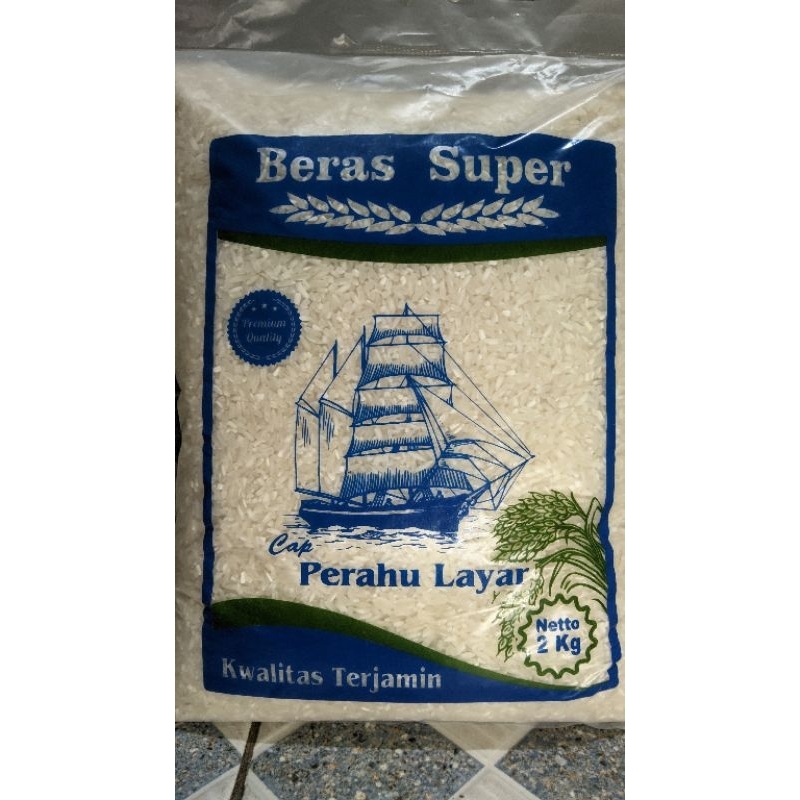 

beras super merek perahu layar