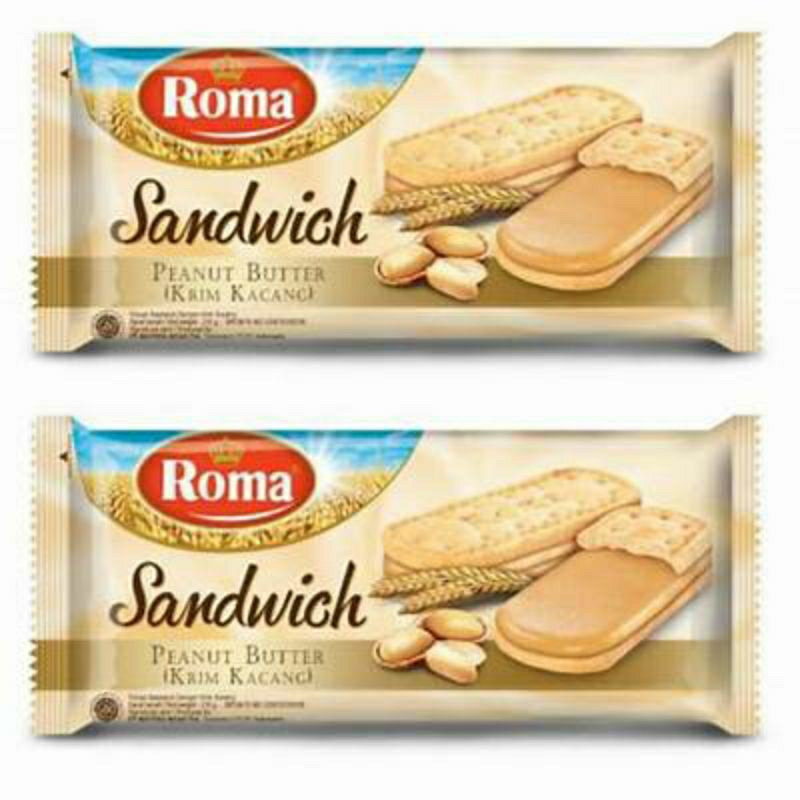 

ROMA SANDWICH PEANUT BUTTER DENGAN KRIM KACANG 157g