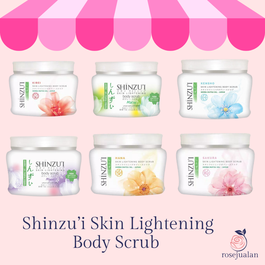 SHINZUI SKIN LIGHTENING BODY SCRUB 200 GRAM | LULUR SHINZUI