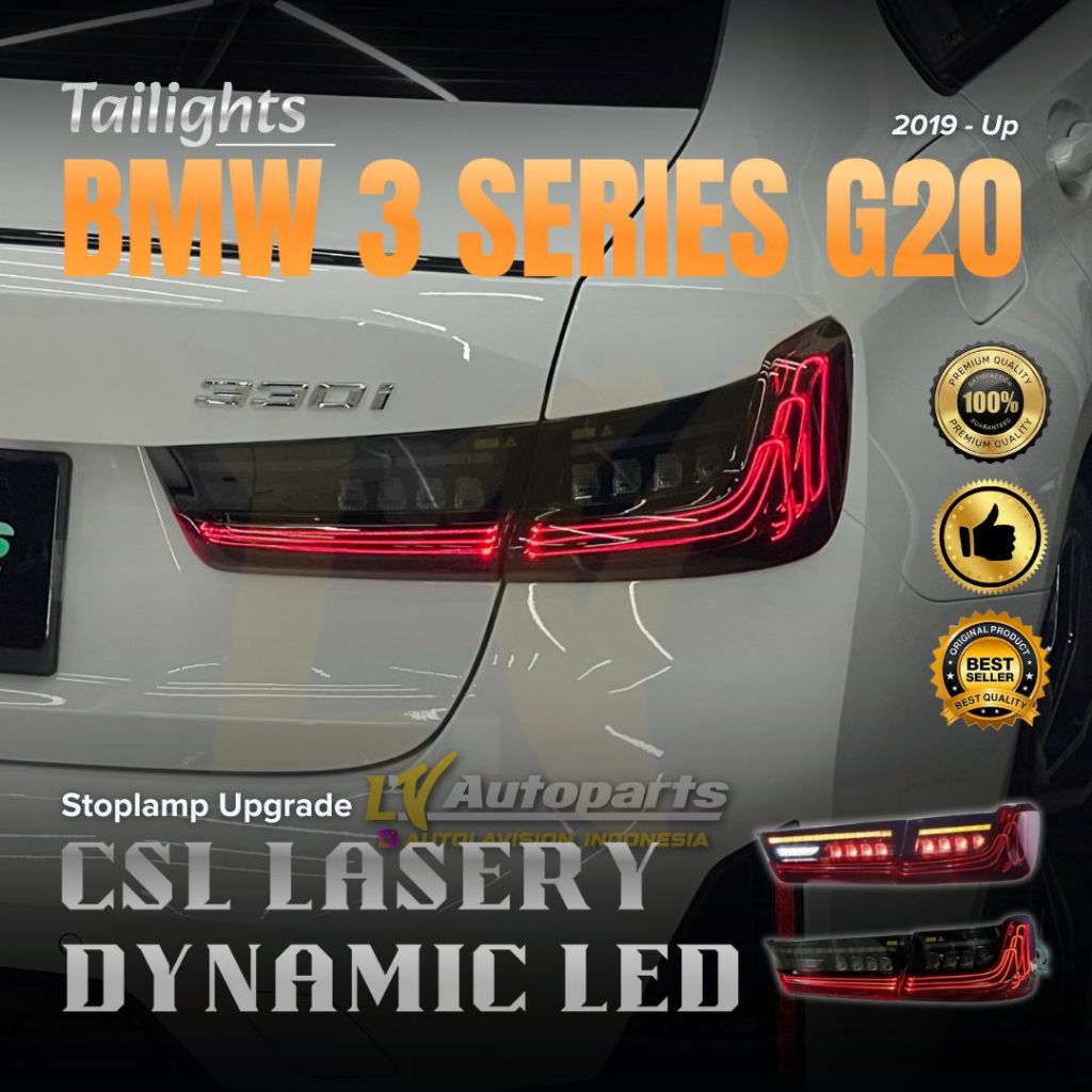 BMW G20 (2019 - UP) 3 SERIES - LAMPU BELAKANG / STOP LAMP / STOPLAMP - CSL LASERY DESIGN WITH DYNAMI