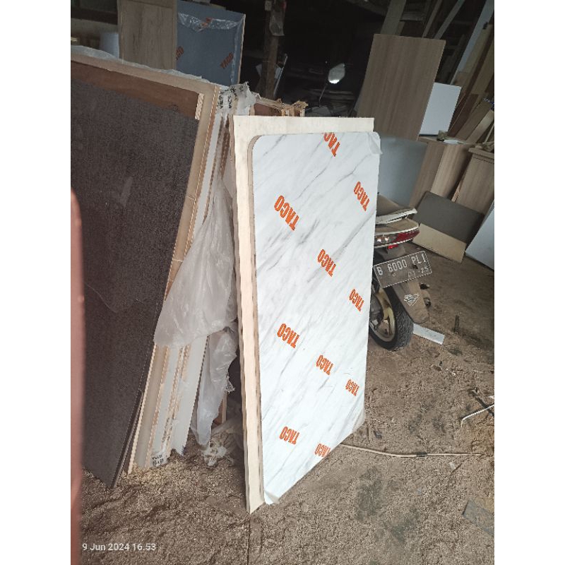 top table hpl / papan meja hpl