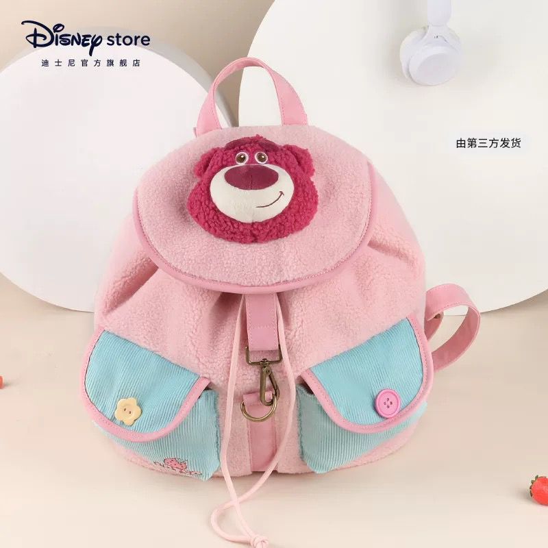 POTDEMIEL Backpack Lotso Disney Original Tas Ransel Lotso Stitch Disney