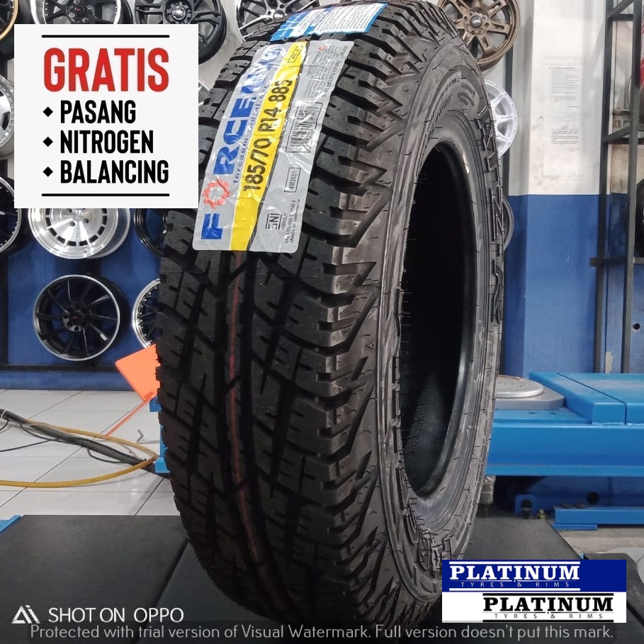 BAN TUBLES AT MURAH RING14 FORCEUM ATZ -R 185 70 II 185 70 R14 TAHUN PRODUKSI TERBARU